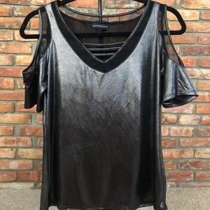 Fun Metallic Top 🌸🌼🌺